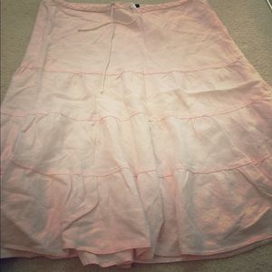 COPY - Pink J.Crew Linen Skirt